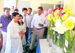 Visitors at a workshop on flower exports held in Dehradun on Monday. 