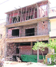 Illegal construction going at Nim Wali street, Brindaban road, Ludhiana