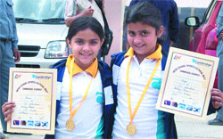 Cambridge International School participated in an interschool competition at Kullu, in which Raina Talwar stood first in rollerskating and Divya Kaushal stood first in linerskating. 