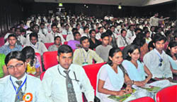 Participants at the lecture series organised by Beehive College in Dehradun