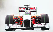 Force Indias Vitantonio Liuzzi drives during the qualifying session of the Malaysian GP on Satuday.