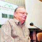 Writer Ruskin Bond at Doon Readings in Dehradun on Sunday