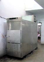 The mortuary at the Civil Hospital cuts a sorry figure. Two of the refrigerators in the mortuary are non-functional. Photo: Inderjeet Verma