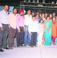 Former students of Government Model Senior Secondary School35 meet on Sunday.