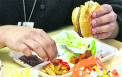 High-calorie junk food is common in school canteens across Ludhiana.