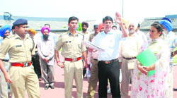 The Ludhiana Deputy Commissioner reviews arrangements made for World Kabaddi Cup at Guru Nanak Stadium in Ludhiana