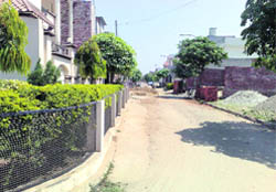 View of an approved colony in Malerkotla. 