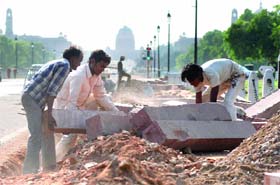 Labourers at work