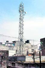 illegal mobile tower at Partap Nagar in Ludhiana. 