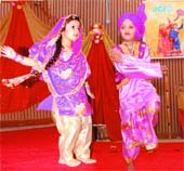 Students celebrate Baisakhi at Lions Club in Jalandhar.