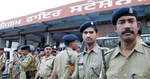 CRPF personnel were deployed in Bathinda on Thursday in view of protest by the PSEB staff and farmers against the unbundling of the board.