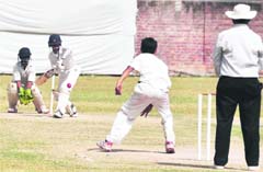 A match in progress between Ludhiana and Ropar during the Punjab tate Inter-District tournament in Ludhiana on Saturday. 