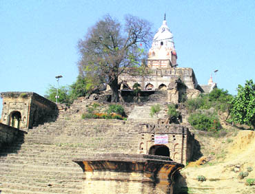 Bhareshwar Mahadev temple at Bhareh. The temple detiy was the favourite of dacoits, like