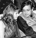 Sunanda and Shashi Tharoor