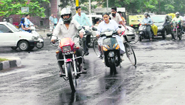 Residents of Chandigarh had some respite from the scorching heat after a brief shower on Monday morning.