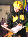A play in progress by members of the Gayatri Ladies Club in Ludhiana 