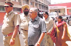 Parents of Dr Nagendra Reddy at the PGI