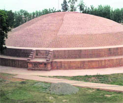 Stupa in Chaneti village in Yamunanagar.