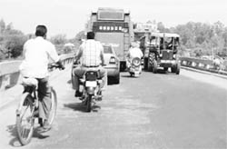 A view of the Khanpur T-point at Kharar.