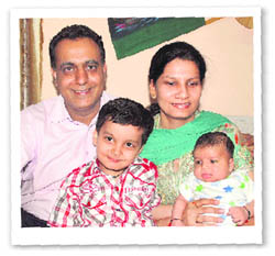 Ajay Dang with his family