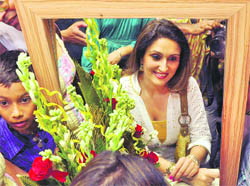 Actress Juhi Babbar in Ludhiana on Thursday.