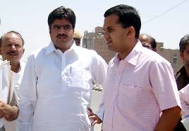 Ferozepur DC Kamal Kishore Yadav during his visit to old waterworks in Abohar on Friday.