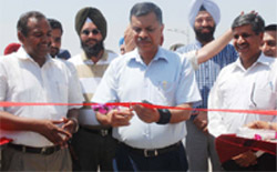Punjab chief secretary SC Aggarwal inaugurating the Sheesh Mahal township in Bathinda on Sunday. Also seen in the picture are Rajinder Mittal, Sarup Chand Singla and DC Gurkirat Kirpal Singh