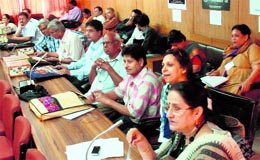 A two-day seminar on blood donation in progress at Panjab University in
