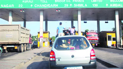 The Kurali toll tax barrier.