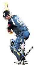Anirudh Singh is bowled on Saturday. 