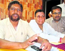 Yamin Ansari, president, state unit of the All-India Crime Prevention Council, addresses the media in Dehradun on Thursday. A Tribune photograph