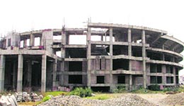 The indoor stadium where a multiplex will be constructed. Photo. Inderjeet Verma 