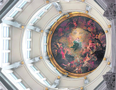 Topped by a neo-Baroque dome, the railway station is a preview of a series of stunning structures in the town