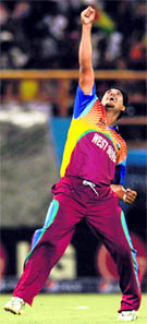 West Indies fast bowler Ravi Rampaul