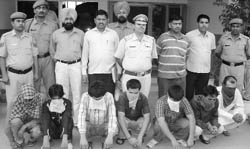 The drug peddling accused in police custody at Ambala 