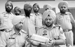 The accused in police custody at Rajpura