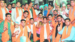 Winners of the World Cup Kabaddi Tournament in a jubilant mood at Zirakpur