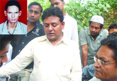 Relatives of Altamus (inset), who died after the clash at a marriage in New Delhi on Monday.
