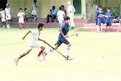 A match in progress at the Inter-Council School 