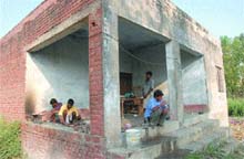 Does anything indicate this structure is a veterinary dispensary? If not then the condition can easily be gauged. 