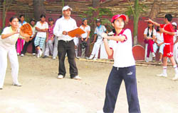 Softball trials under way at Shiv Dale School in Haridwar 