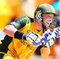 Mike Hussey in action