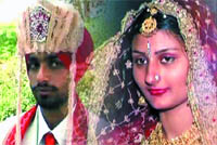 Sandip Kaur (right) with her husband Lakhwinder Singh