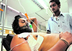 The injured at a hospital in Ludhiana