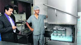 A steam dish washer is a smart way to cut down on water wastage