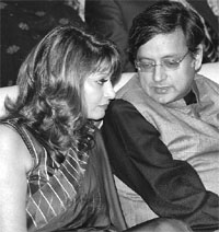 Sunanda and Shashi Tharoor