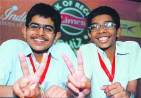 Winners of the Limca Book of Records Quiz at Manav Mangal Smart School in Mohali
