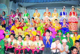 A cultural show presented by student of St Judes School on its annual day in Dehradun on Wednesday