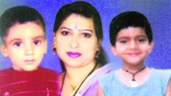 A file photo of Neelam, Anmol and Rajat.