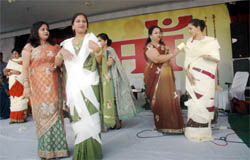 Mothers participating in a game held to mark Mothers Day at Lord Rama Public School in Bathinda
